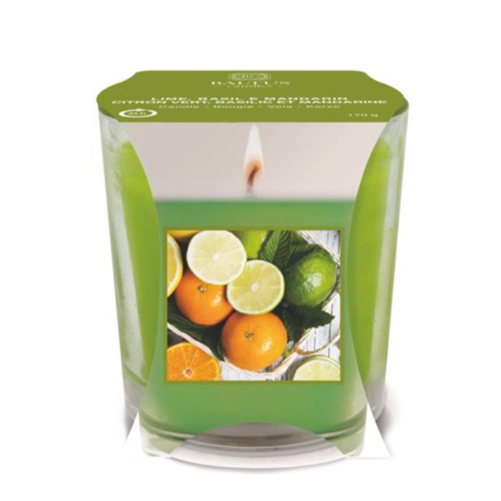 Baltus Lime Basil & Mandarin Scented Glass Candle £2.69